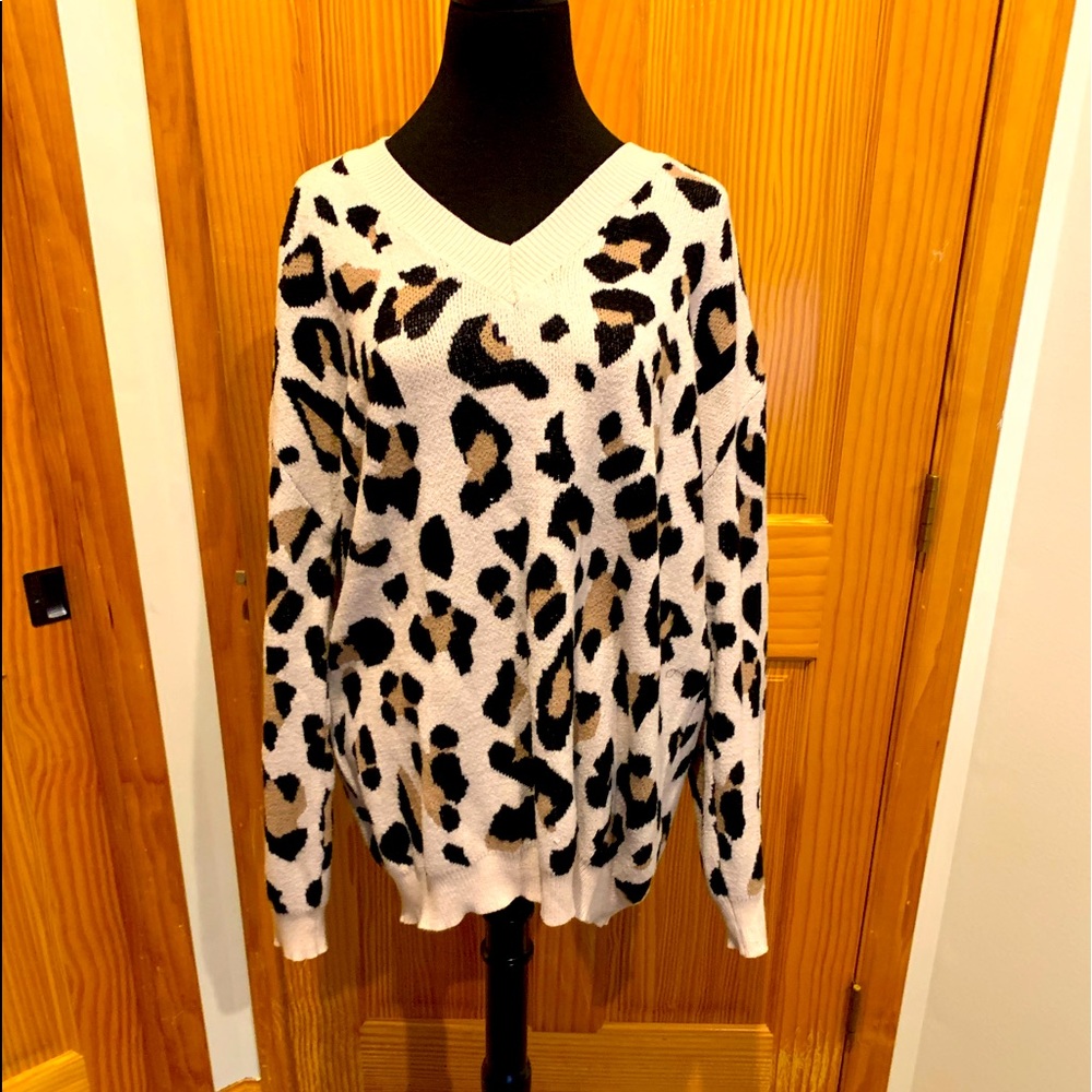 Animal print sweater